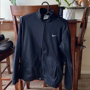 All black Nike zip up Therma-Fit sweater size: M